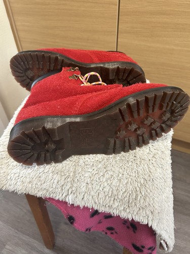 Doc martens red suede - martens, ,size8