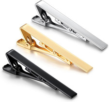 Tie Clips Long Styles 3 Pack