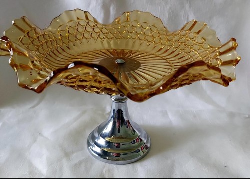 Vintage amber glass art deco - vintage,