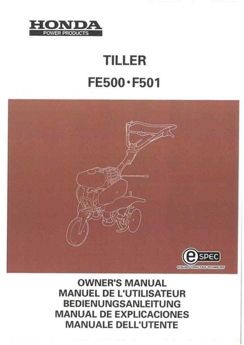 Honda tiller fe500 f501 - tiller,