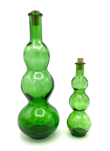 Green glass bubble shaped - glass,