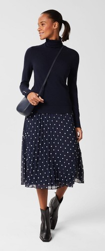 New hobbs losie pleated skirt - hobbs,