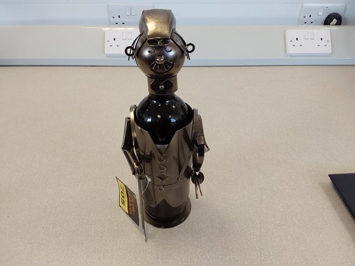 Metal wine bottle - metal,