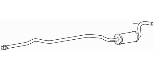 Centre exhaust middle - middle, silencer