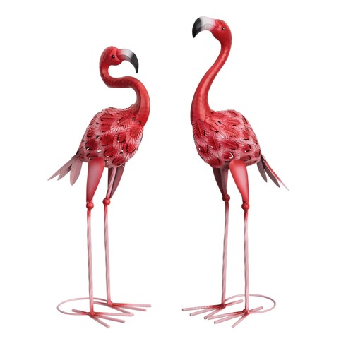 Set metal flamingo garden - 2,