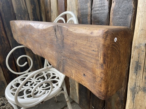 Reclaimed solid wood fireplace - wood,