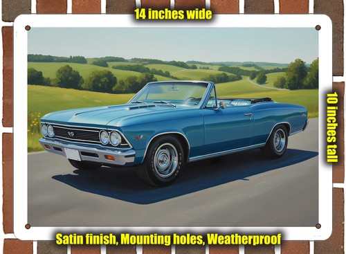 Metal sign 1966 chevrolet - -,