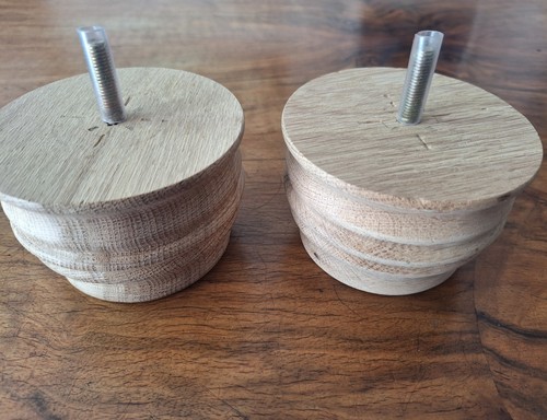 Turned raw wood bun - wood, furniture
