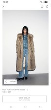 Viral ZARA HOODED FAUX FUR