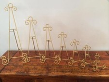 GOLD IRON EASEL DISPLAY CANVAS