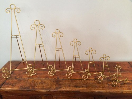 Gold iron easel - display, canvas