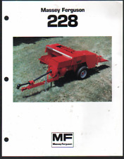 Massey Ferguson "228" Small Rectangular Baler Brochure