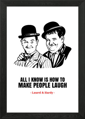 Laurel and hardy framed - and, wall