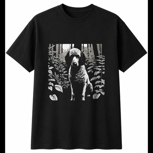 Standard poodle portrait - poodle,