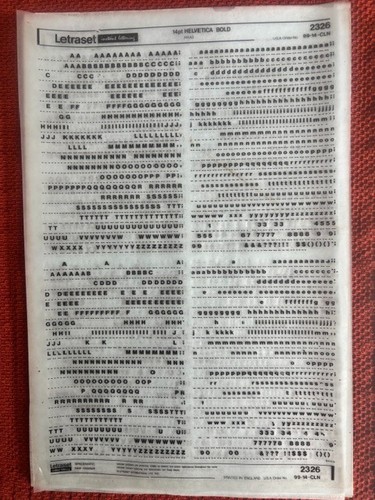 Four letraset instant - letraset,