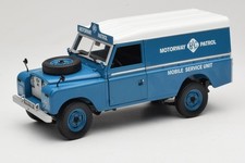 4403 Land Rover Series III 109 Soft Top Motorway Patrol Blue Eagles Race 1:18