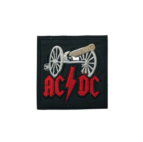 Embroidered iron on - ac/dc,