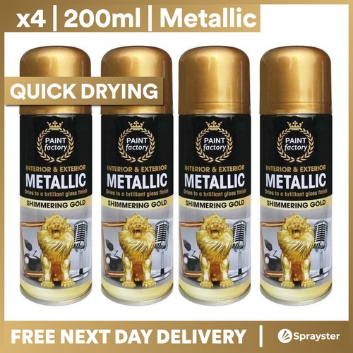 Metallic gold spray paint - metallic,
