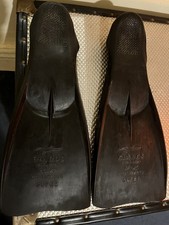 Vintage Rubber Swimming Flippers Fins Glaros Greek EU40-42(6.5-8UK) 1980's