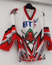 Vintage Cardiff Devils Ice Hockey Jersey.Randy Smith.10th Anniversary.'86-'96.L
