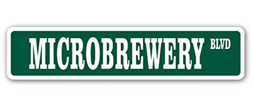 Microbrewery street sign - microbrewery,