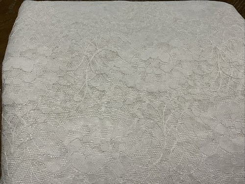 Lace fabric white x - white, 60”