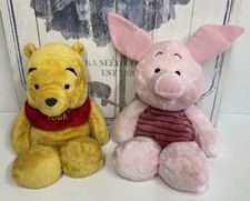 Disney Winnie The Pooh 12-14” Super Soft Piglet and Pooh Bear Beanie Comforter