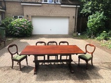 Victorian Mahogany Large Library Refectory Dining Table