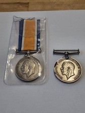 Two silver WW1 medals see