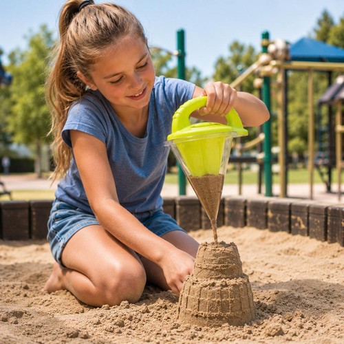 Kids latex sand water funnel - kids,