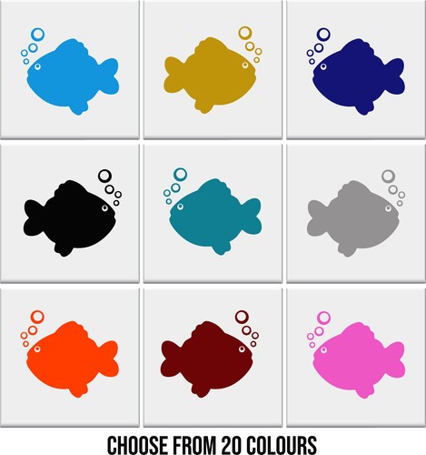 Bathroom tile stickers fish - tile,