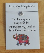 LUCKY ELEPHANT Verse Card Good