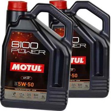 2x5L MOTUL 8100 POWER 5W50 ENGINE OIL SYNTHETIC fits FORD WSS M2C 931 D
