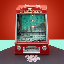 Electronic Coin Pusher Machine Toy Arcade Game Kid's Gift Christmas Penny Falls