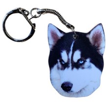 Siberian Husky Keyring -