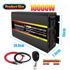 10000W/12000W Pure Sine Wave DC 12V TO AC 220V Car Home Power Inverter Converter