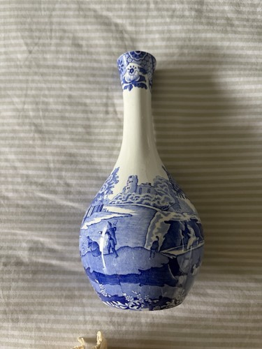 Spode china vase blue - china,