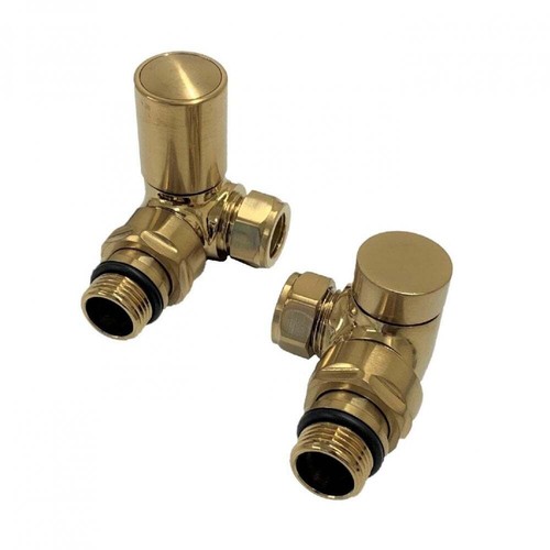 Brushed brass round modern - brass,