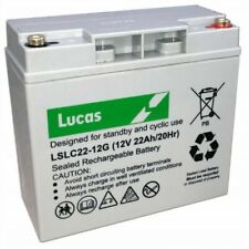 12V 22AH (Replace 17AH, 18AH, 19AH, 20AH, 21AH) Lucas LSLC22-12 VRLA AGM Battery