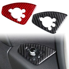 Carbon Fiber Interior Door Lock Button Cover Trim Fit For Audi TT TTRS 2008-2014