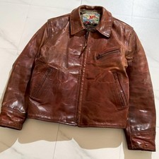Aero Leather Halfbelt Jacket