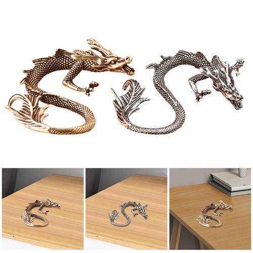 Metal dragon figurine - metal, artwork
