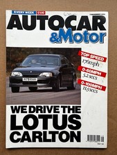VAUXHALL/LOTUS CARLTON AUTOCAR