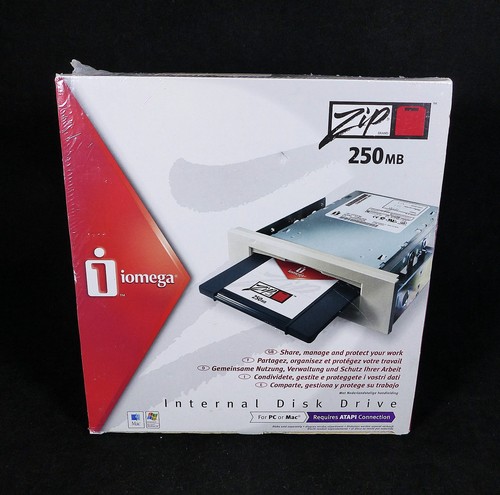 Boxed sealed iomega zip 250mb - boxed,