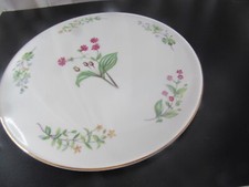Royal Kent by Staffordshire Bone China Gold-Rimmed 11 In Cake Plate