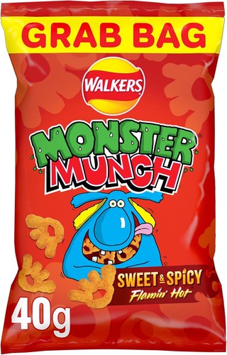 Walkers monster munch flamin - monster, flamin'