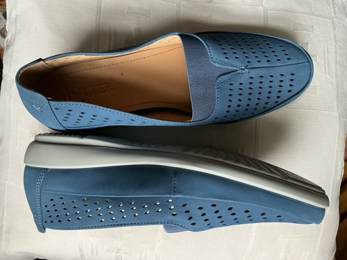 Hotter blue suede - blue,