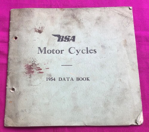 Bsa motorcycles data book - bsa,