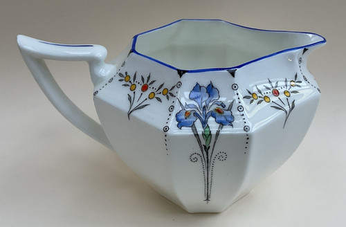 Shelley milk jug - 'blue, iris'