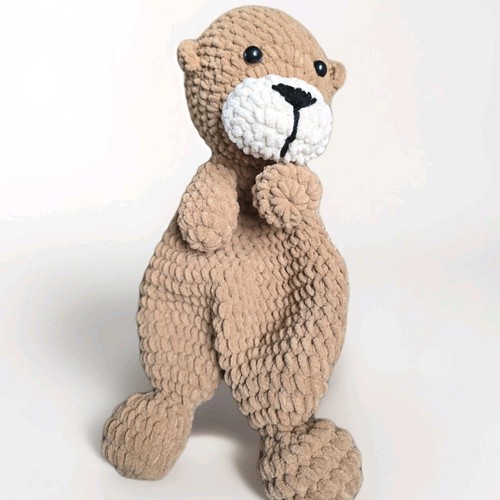 Handmade crochet otter baby - otter,